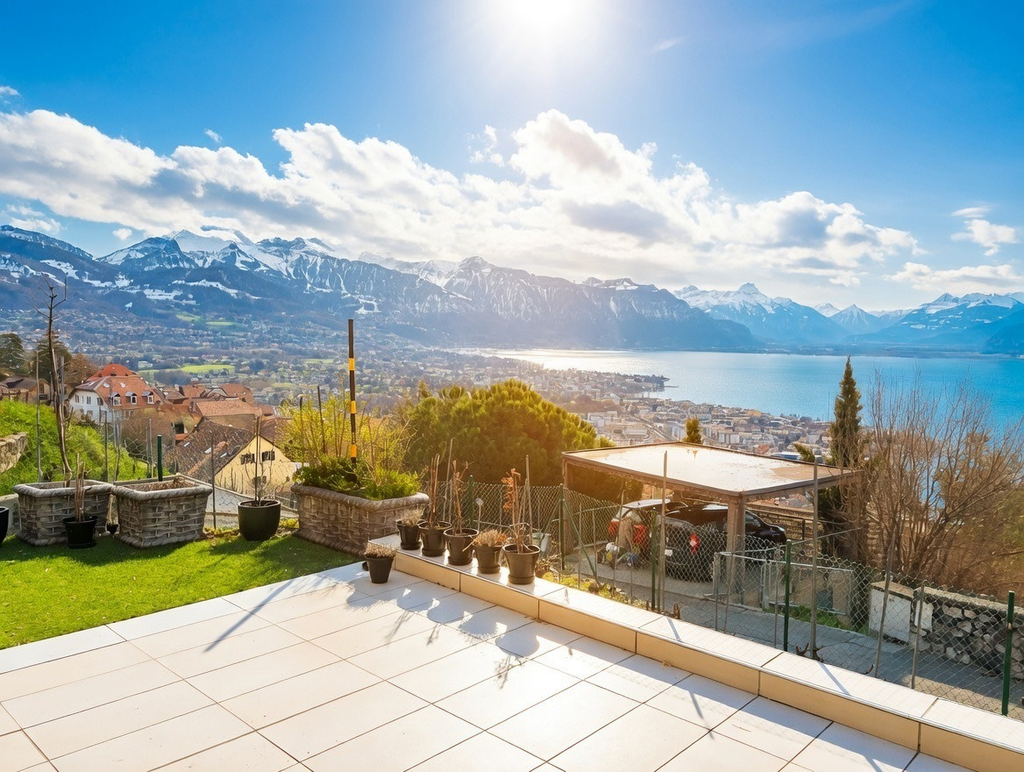 A SAISIR ! Magnifique appartement de 4.5 pièces au rez avec terrasses